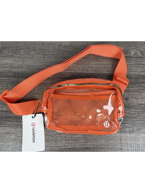 Handbags - Lululemon Clear Belt Bag Orange Mesh Crossbody Festival Stadium Bag